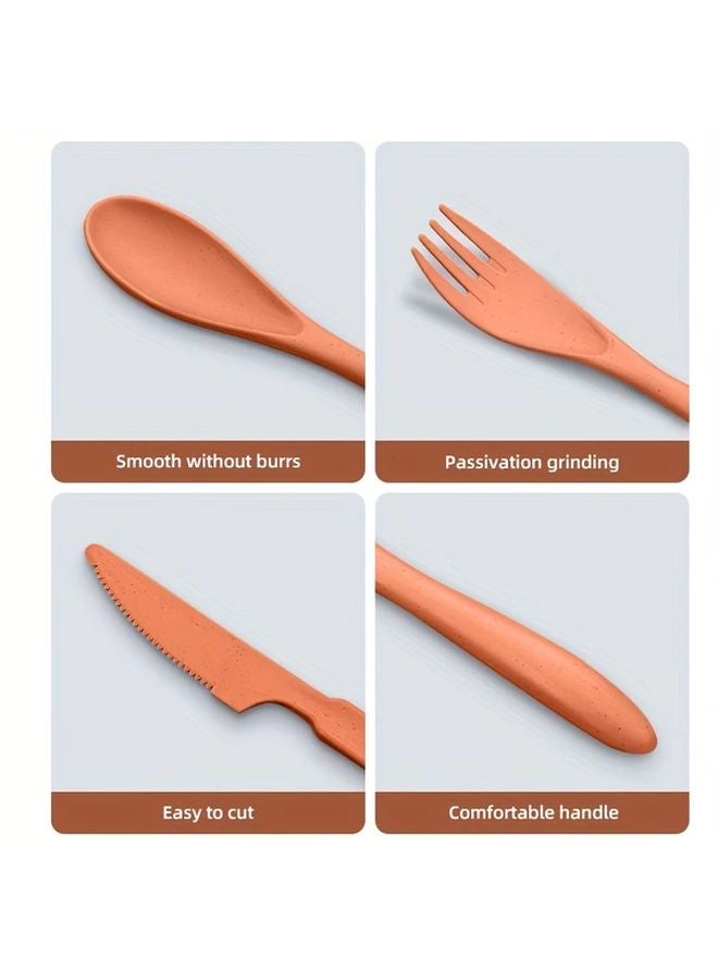 Portable Cutlery Set 8 Pcs Travel Tableware with Box Lightweight Durable - Image 5